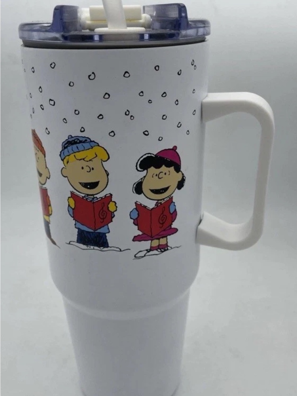 Large Peanuts Stainless Steel Holiday Tumbler
